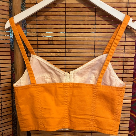 Wilfred sz 6 marigold bustier, cropped tank. - Picture 9 of 10